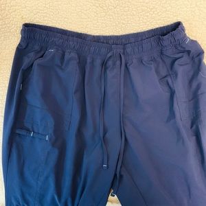 Plus Size Navy Scrub Pants